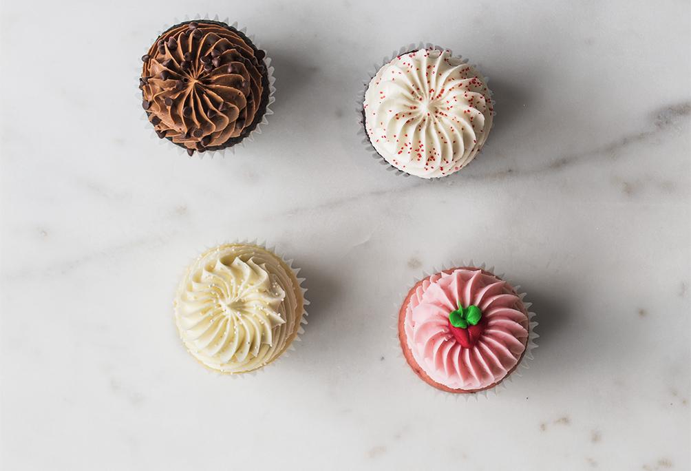 Best Sellers, All The Goodies, Cupcakes, Gigi's Cupcakes, Enjoy Anywhere, Anytime, Anyplace