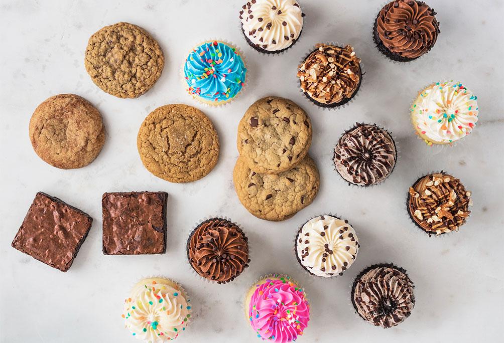 Mixed Celebration, Chocolate Addicts,  Medium Party Packs, All The Goodies, Cupcakes, Gigi's Cupcakes, Enjoy Anywhere, Anytime, Anyplace