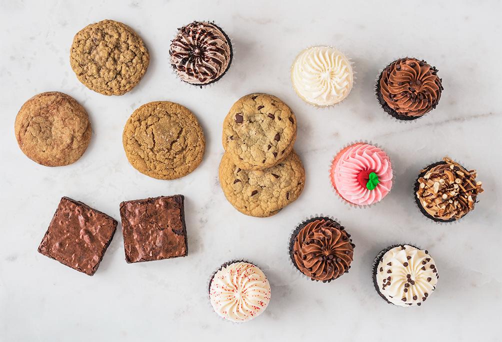 Best Sellers, Chocolate Addicts, Brownies, Cookies, Medium Party Packs, All The Goodies, Cupcakes, Gigi's Cupcakes, Enjoy Anywhere, Anytime, Anyplace 