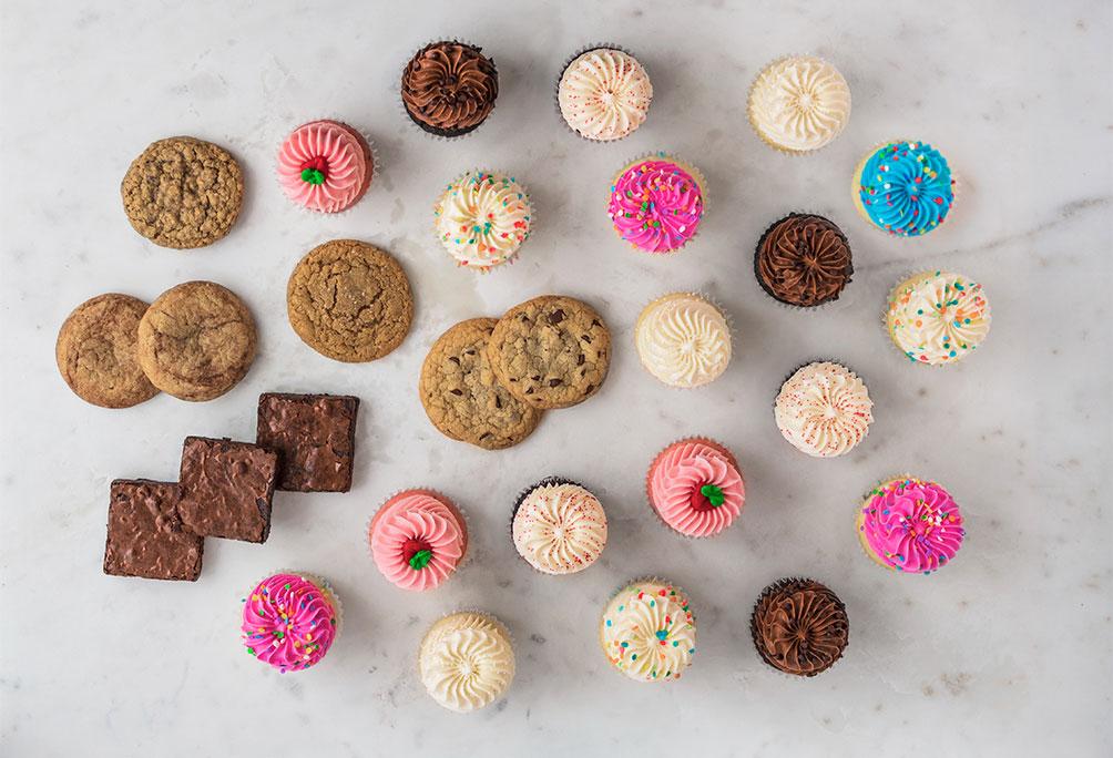 Mixed Celebrations, Best Sellers, Large Party Packs, All The Goodies, Cupcakes, Gigi's Cupcakes, Enjoy Anywhere, Anytime, Anyplace