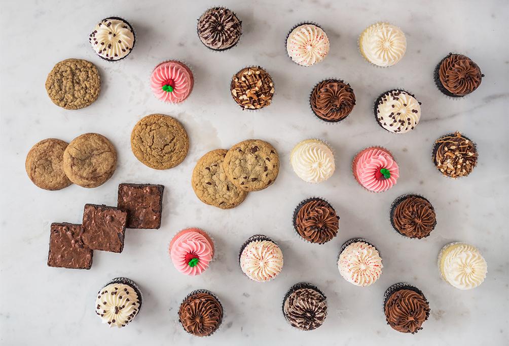 Best Sellers, Chocolate Addicts, Black and White, Large Party Packs, All The Goodies, Cupcakes, Gigi's Cupcakes, Enjoy Anywhere, Anytime, Anyplace